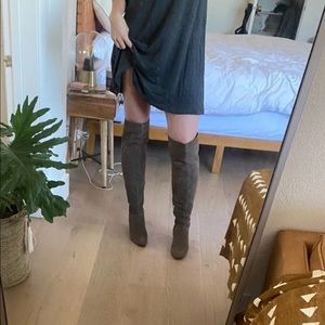 Over the knee suede boots brand new